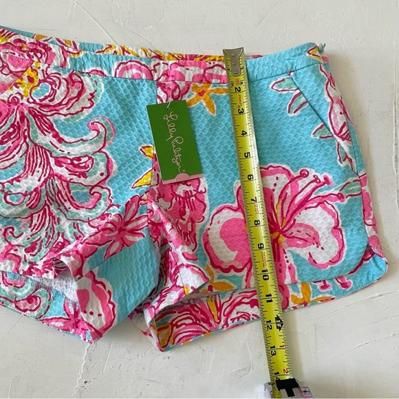 Lilly Pulitzer Adie Shorts Breakwater Blue Pink Lolita Size 4 NWT - Picture 5 of 10